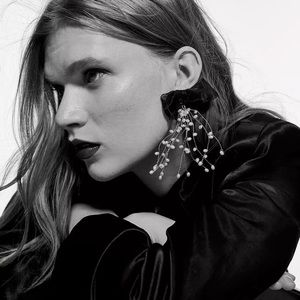 Zara bow pearl  statement earrings